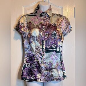 Vintage‎ Rampage Women's Kimono Inspired Paisley Top – Size Medium